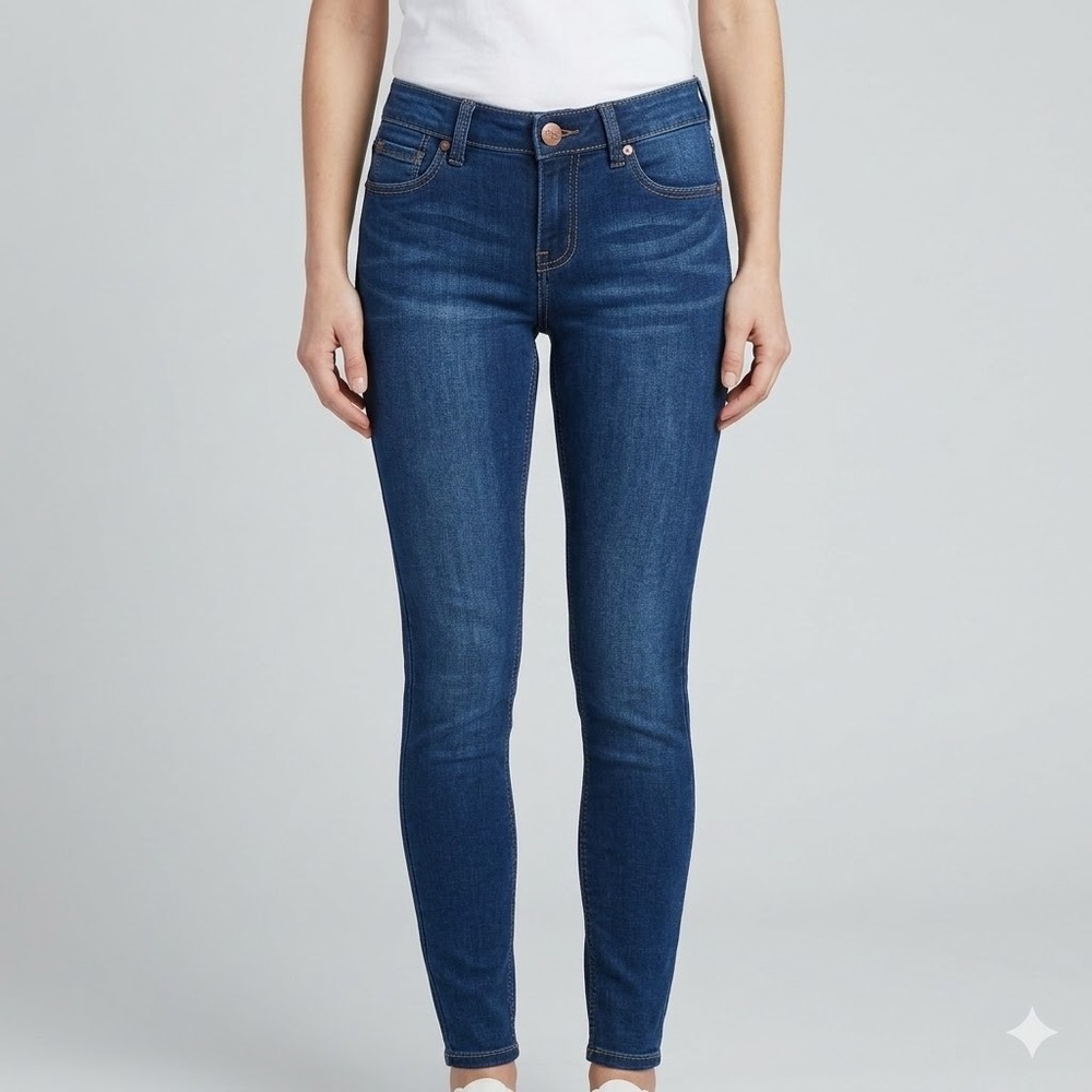 1822 Denim Skinny Jeans Dark Wash Stretch High Rise Size 2/26